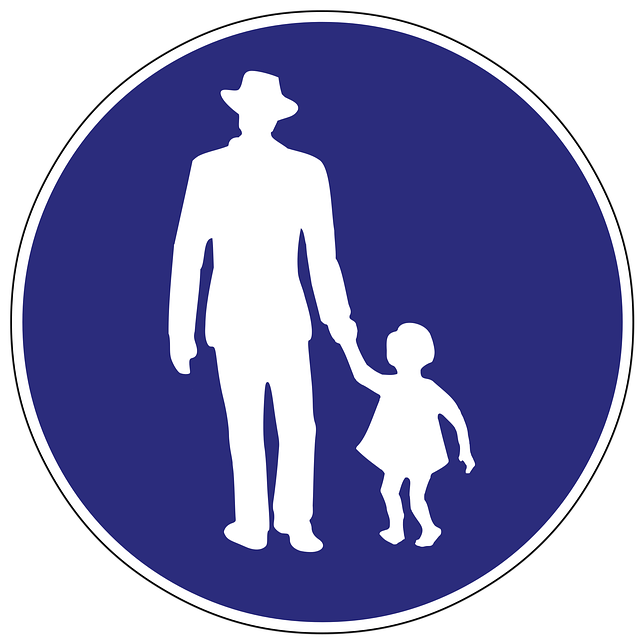Free pedestrian crossing sign signage vector