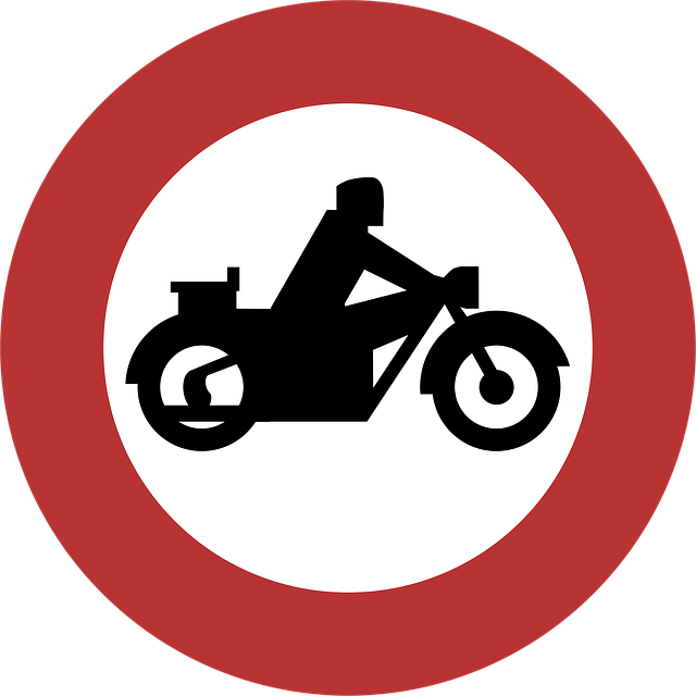 Free motorcycles restriction prohibition illustration