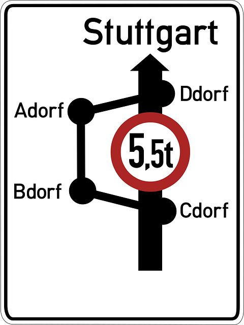 Free detour bypass road sign vector