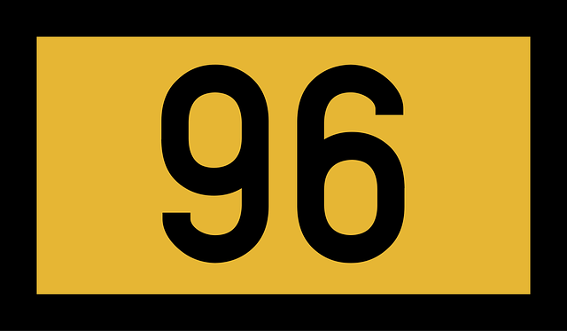 Free number road sign germany illustration