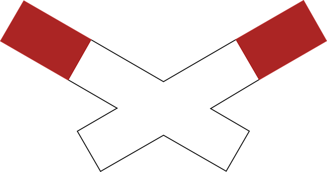 Free warning danger cross illustration