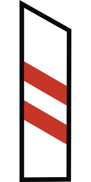 Free warning railway crossing road sign illustration