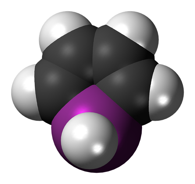 Free bismole molecule model illustration