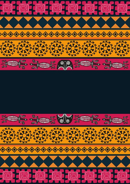 Free template ornaments africa illustration