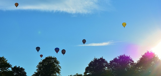 Free Hot Air Balloons Blue photo and picture