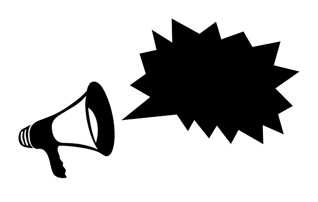 Free megaphone loud scream illustration