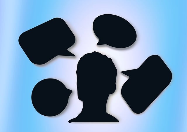 Free balloon thought bubble head illustration