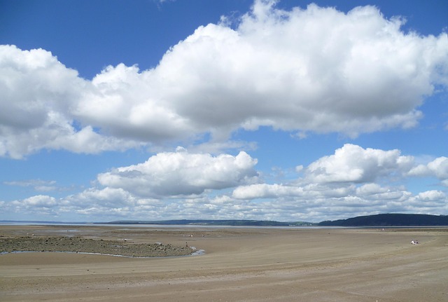 Landskab, Skyer, Strand, Natur, Himmel