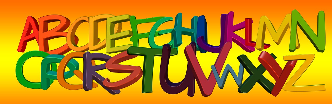 Free banner header abc illustration