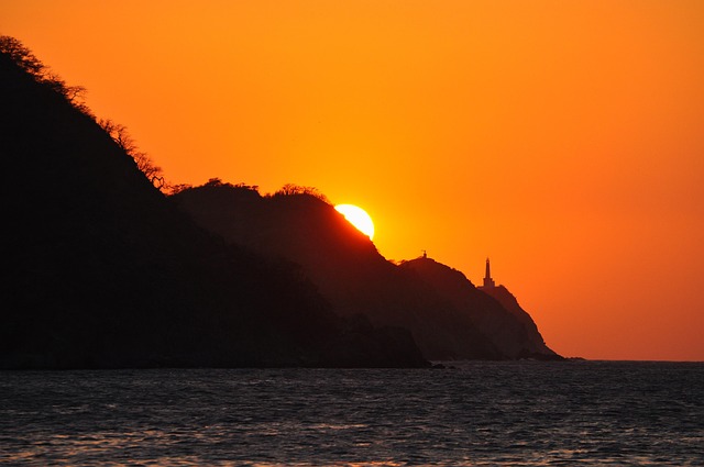 Solnedgang, Taganga, Colombia, Sol