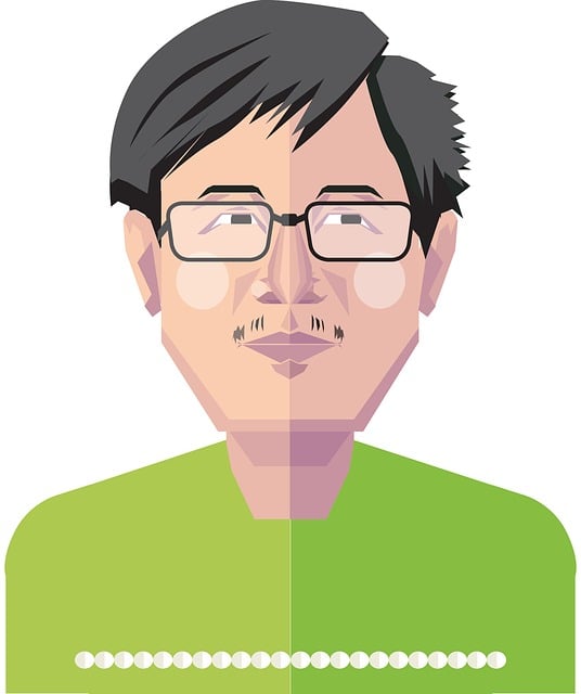 Chico Con Gafas, Chino, Joven, Asiático