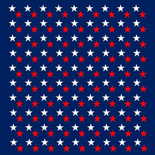 Free patriotic red white illustration