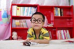 boy, reading, book