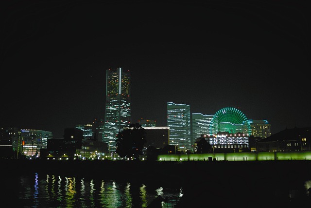 Free Yokohama Night View photo and picture