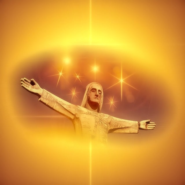 Jesus, Statue, Figur, Skulptur, Metall