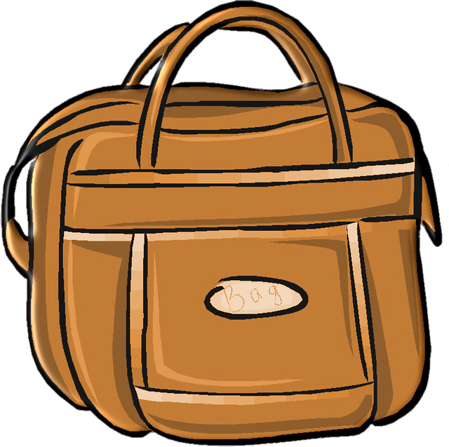 Free ladies bag hand illustration