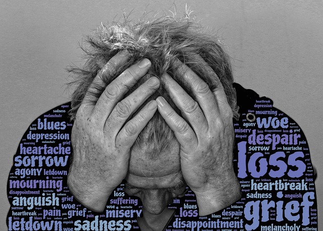 Free grief loss despair illustration