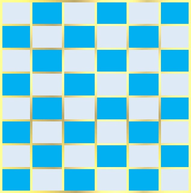 Free aqua gold trim illustration