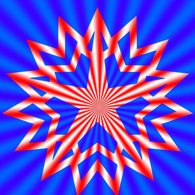 Free star explosion burst illustration