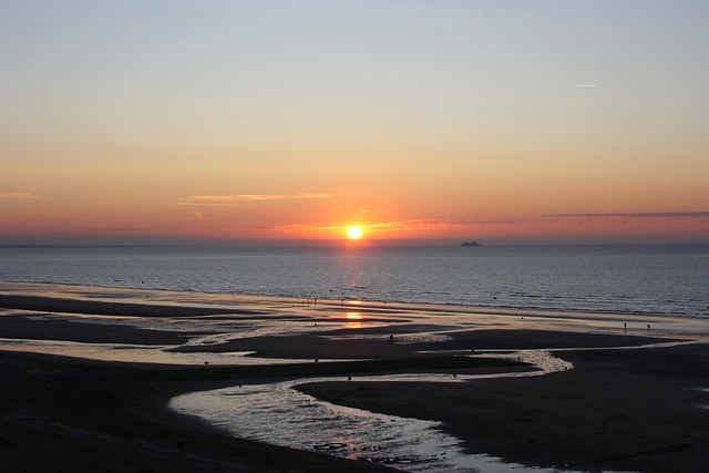 Sommerlandskab, Normandiet Strand, Natur