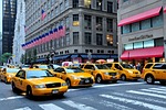 manhattan, taxis, 5th avenue