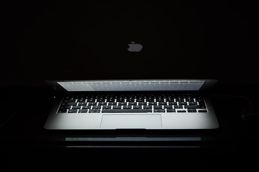 コンピューター, マックブック, りんご, ラップトップ, ノート, 仕事