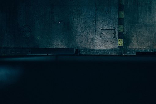 コンクリート, 壁, 暗い, セメント, グランジ, テクスチャ, 粗い, 素材