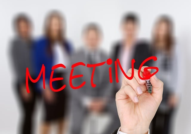 Free hand write meeting illustration
