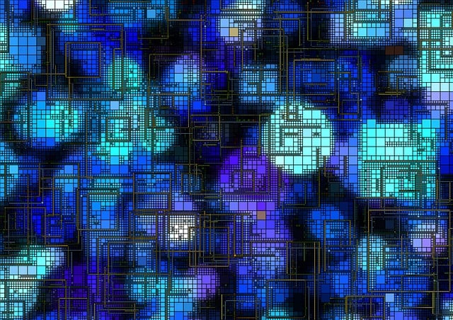 Free background bokeh square illustration