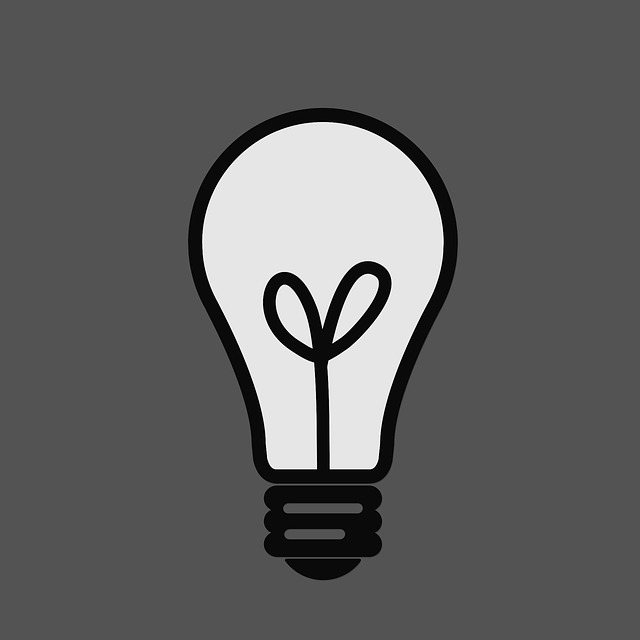 Free ideas grey bulb illustration