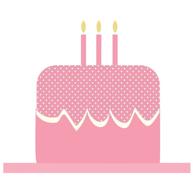 Free cake birthday cake candles illustration