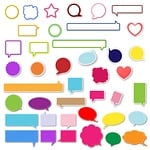 speech, bubbles, design