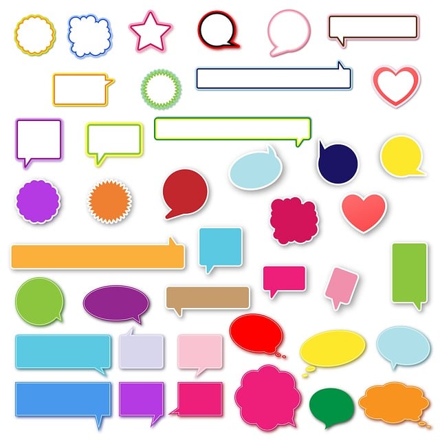 Free speech bubbles design illustration