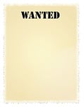 wanted poster, wanted, poster