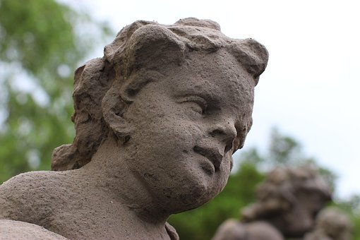 Prague, Statue, Angel, Stone, Baroque