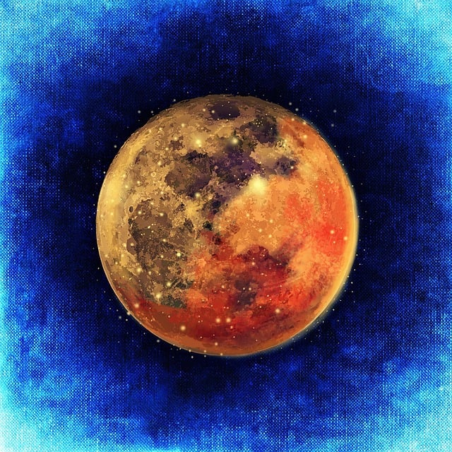 Free moon abstract bullet illustration