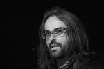 man, portrait, black and white