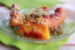 peach, cooked peach, sauteed peach