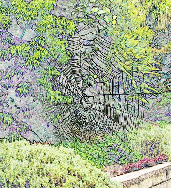 Free web spider trap illustration