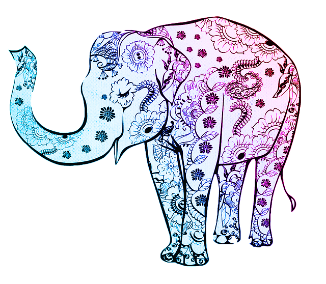 Free elephant animal zoo illustration