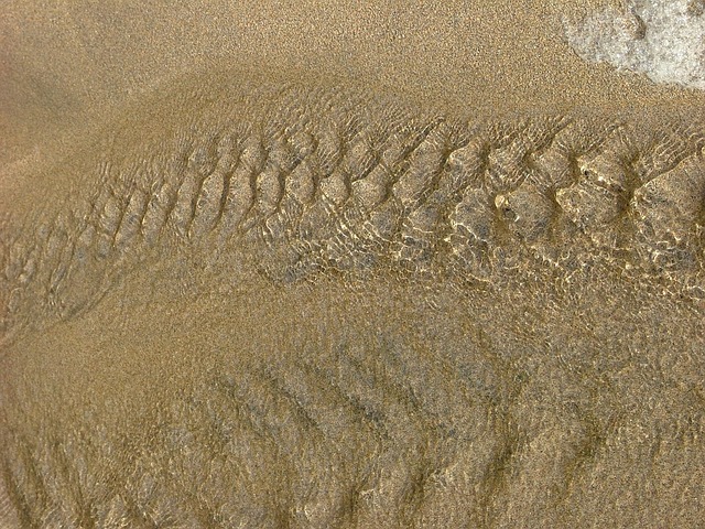 Zen, Abfließen, Wasser, Meer, Strand