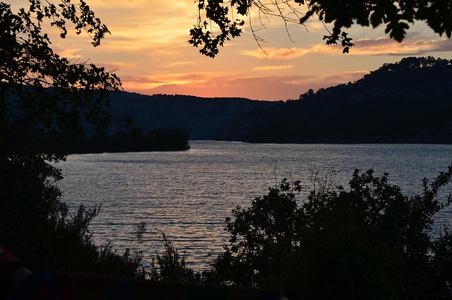 Free Lake Evening Sun photo and picture