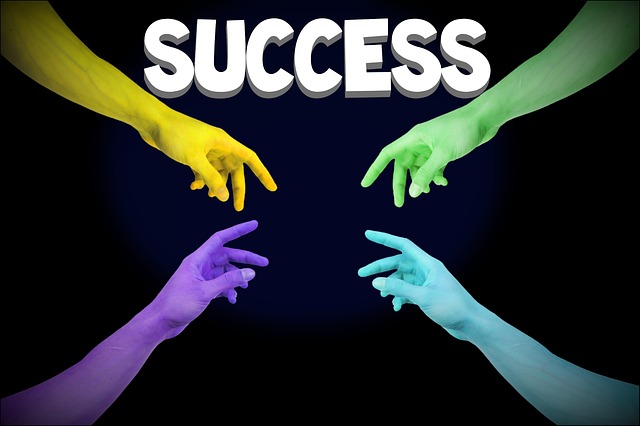 Free success hand ambition illustration