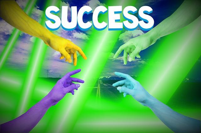 Free success hand ambition illustration