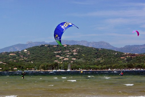 Beach, Kitesurf, Vítr, Mraky, Svátek