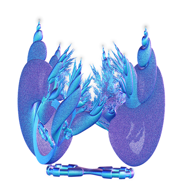 Free ignites fractals 3d illustration