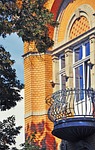 balcony, factory owner's villa, villa