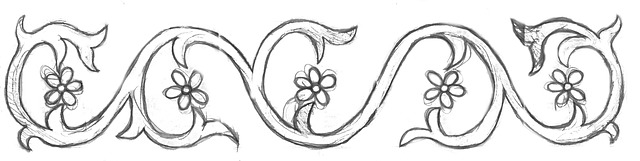 Free ornament capital relief illustration