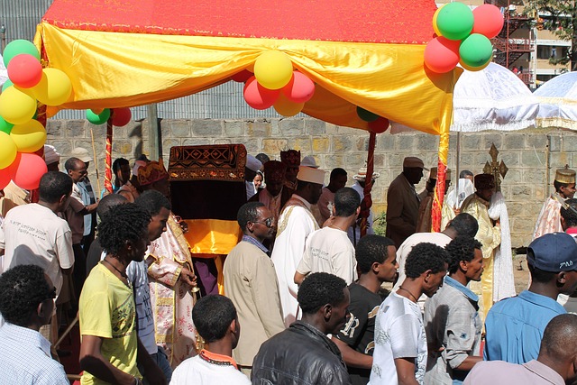 Festival, Ortodokse, Etiopien, Timkat