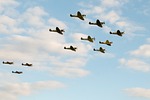 spitfires, flypast, airshow